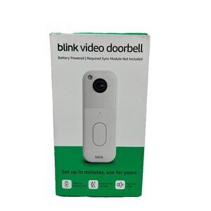 BLINK  WIRELESS HOME SECURITY (WHITE) (2nd Gen/2025 MODEL) VIDEO DOORBELL *NEW*
